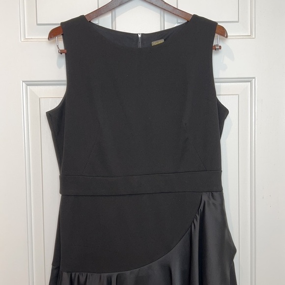 Taylor Sleeveless Fit and Flare LBD Dress with Ruffle Hem Size 10 Black - Picture 4 of 11